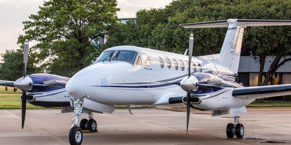 King Air B360 on the tarmac