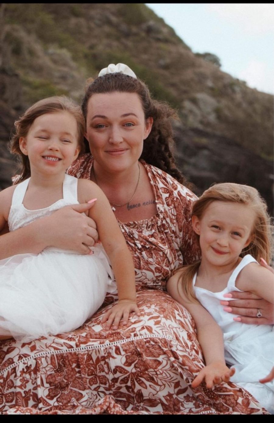 Selene (pictured with mum Hayley and her younger sister Marcella) is now a happy and healthy 7 -year old
