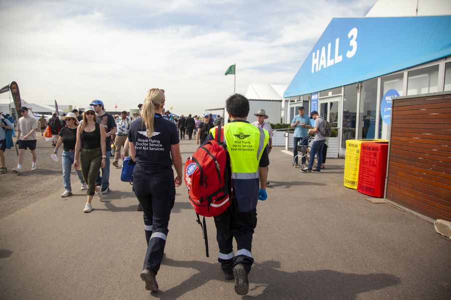RFDS first aiders at Avalon Airshow