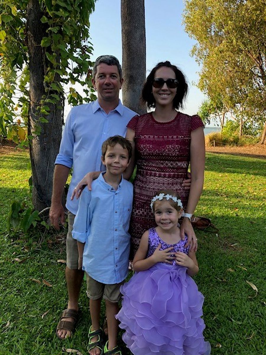 Sarah Ward with her family