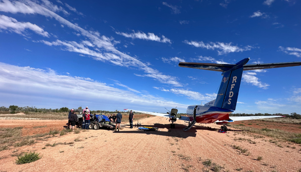 Aeromedical retrieval near Tobermorey Station
