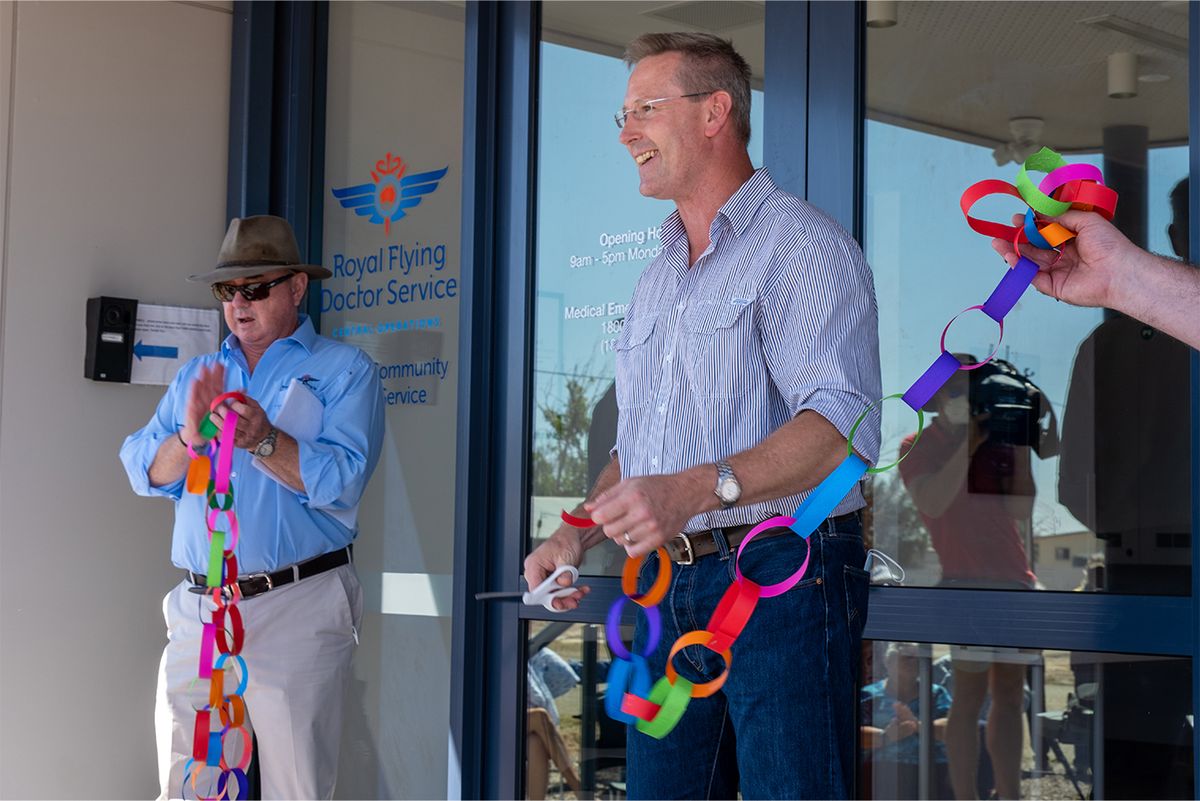 Dan van Holst Pellekaan MP officially opens the RFDS Marree Community Health Service