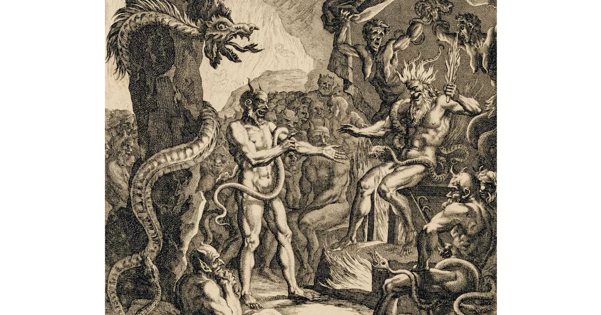 Lucifer and his commanders in Hell - AGSA Collection