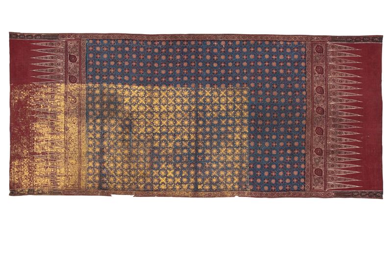 Ceremonial cloth and sacred heirloom (kain sembagi), with