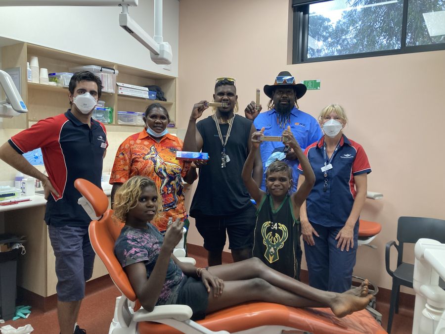 Patients in the dental clinic