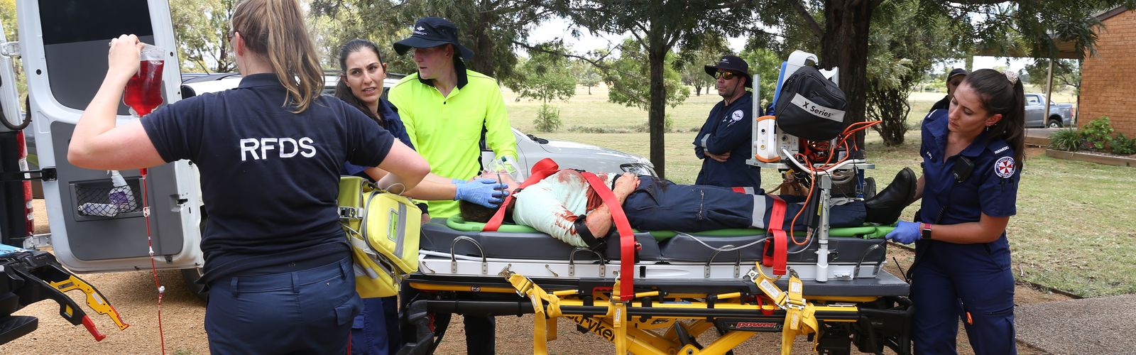 training, aimed to swiftly educate them on clinical information, terrains, conditions and patients they may be working with.