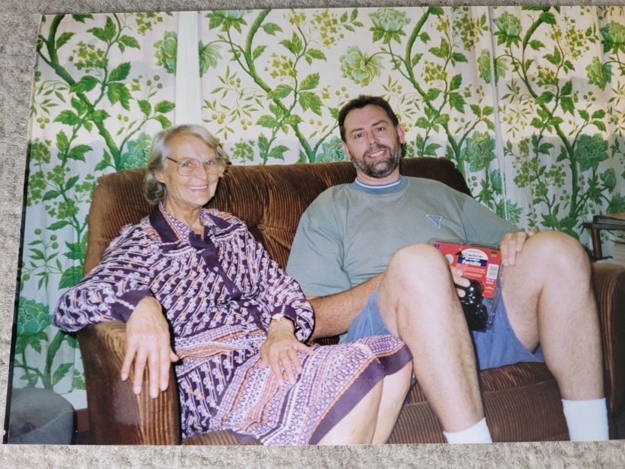 Richard with his mum