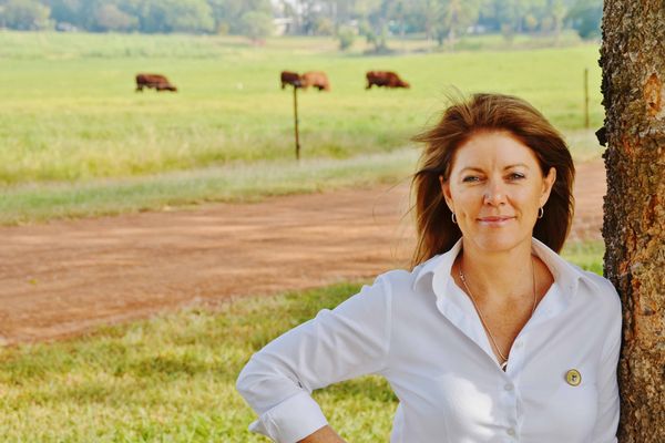 Tracey on the farm