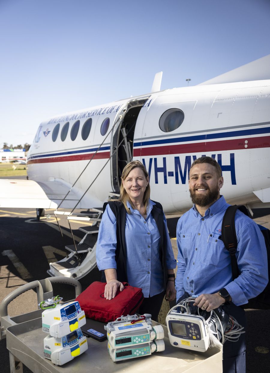 Jackson with his colleague, Jane Clarke