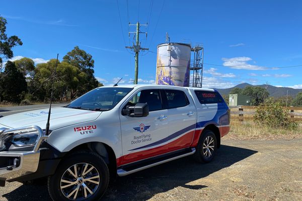 RFDS Tasmania vehicle at Avoca