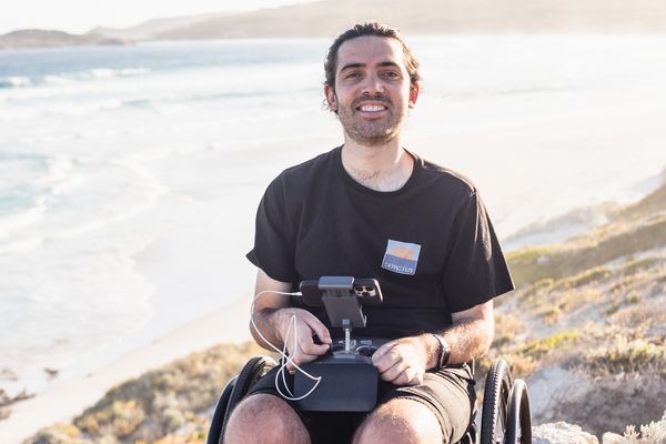 Quadriplegic Jaimen Hudson uses drones to capture spectacular images of Esperence, WA.