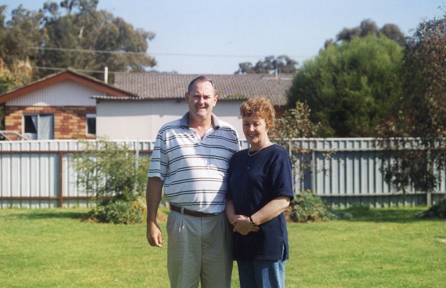 Chris, pictured with wife Judy, is grateful to the Flying Doctor