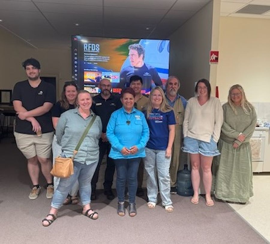 RFDS staff and supporters in Broken Hill enjoyed a 'watch party' for the TV show finale