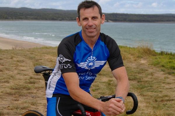 Stephen Stone on his bike