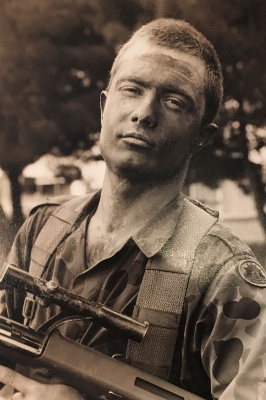 Darren Hope as an ADF soldier