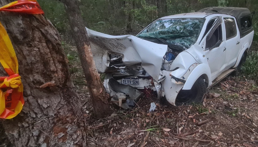 Danial's car after the accident 