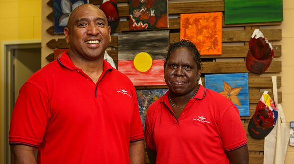 Indigenous staff with the RFDS