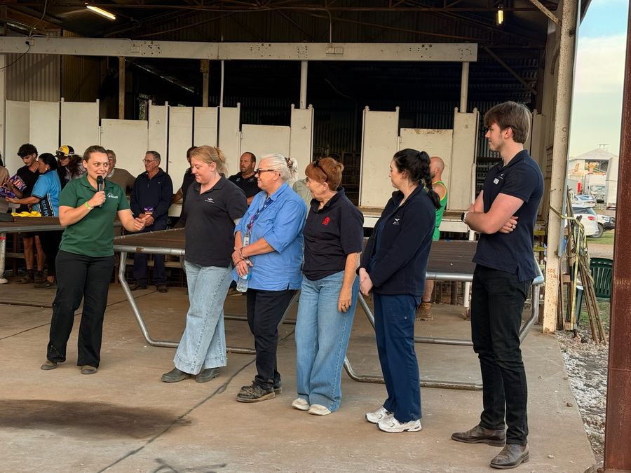 sHedway's Carol Mudford thanking RFDS staff