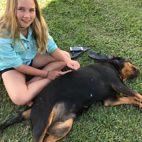 Georgia and Dog