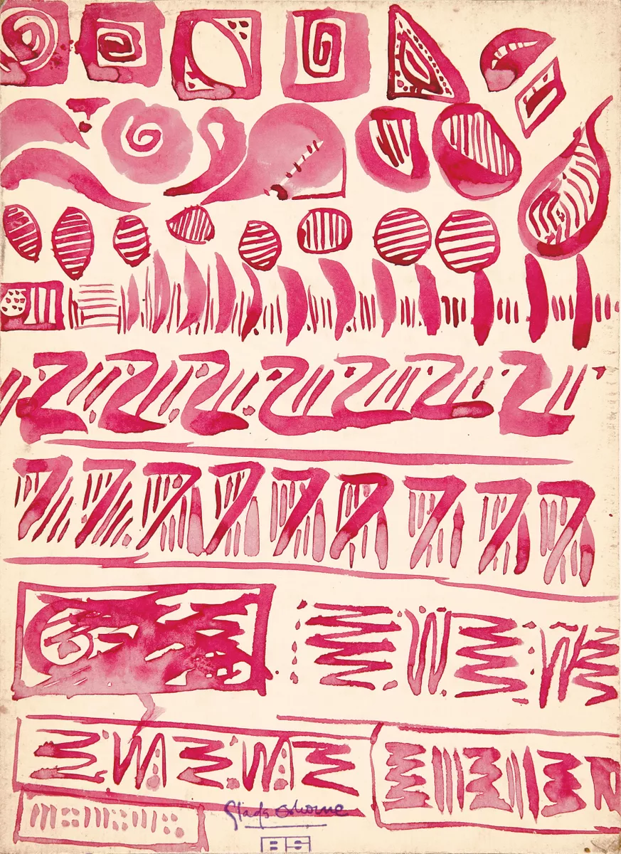 Repeat pattern designs for pottery - AGSA Collection