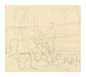 Image of Untitled sketch of boxer