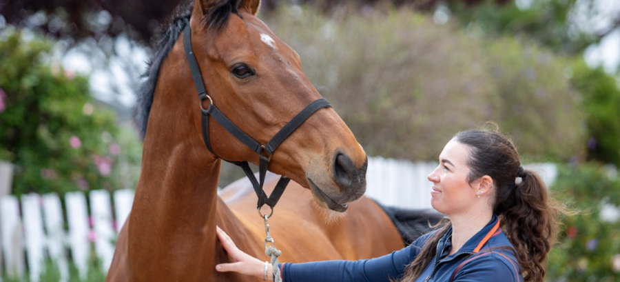 Helen and her horse ET.