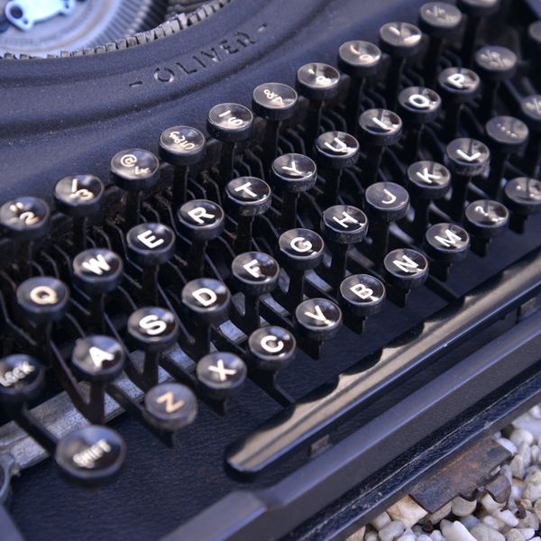 Aiden's grandmothers typewriter