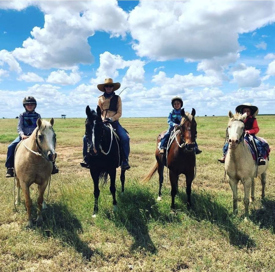 Clare and her family