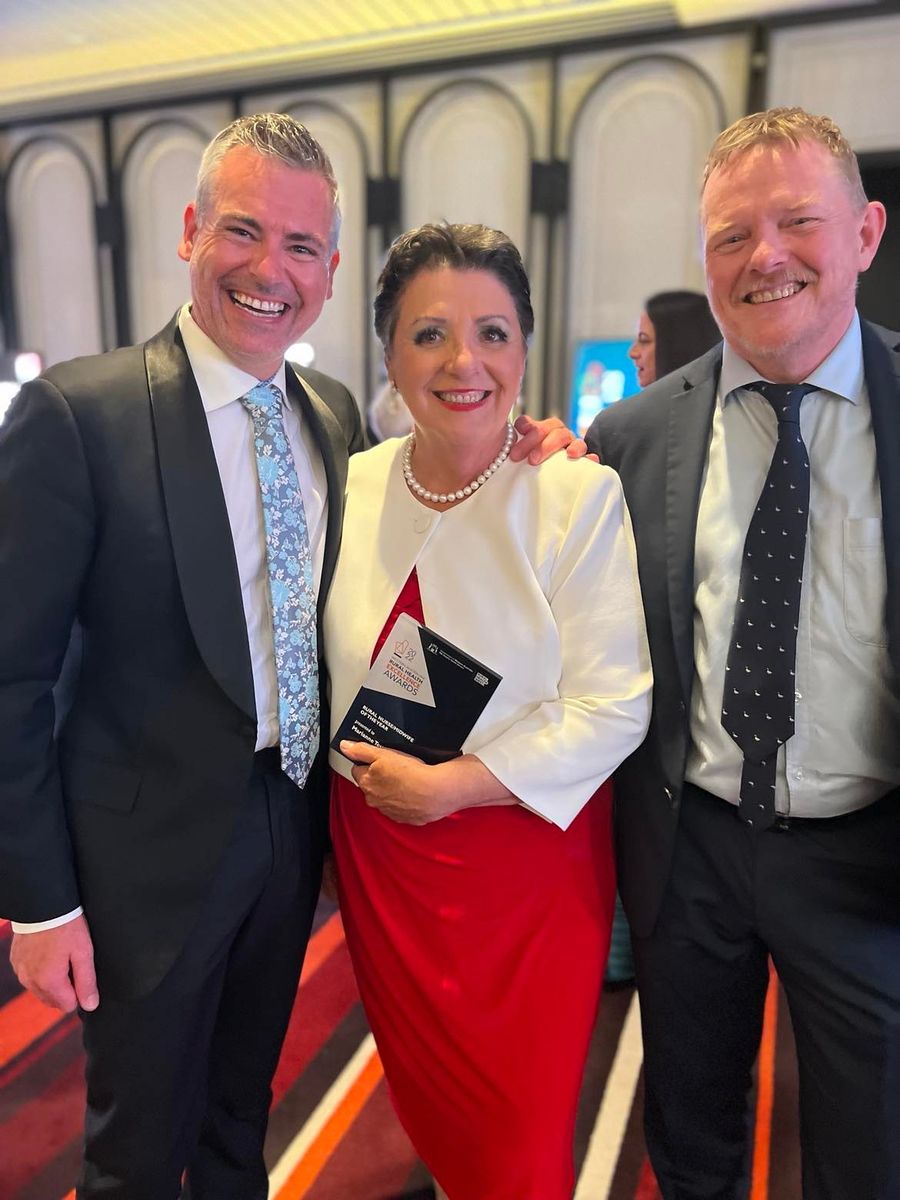 Marianne with Damien and Kieran 