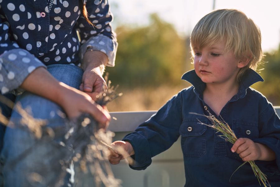 Child in outback 