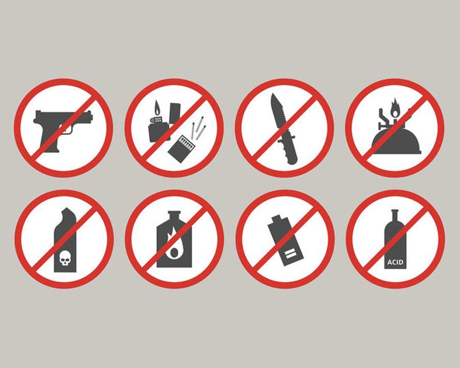 What can't I bring?