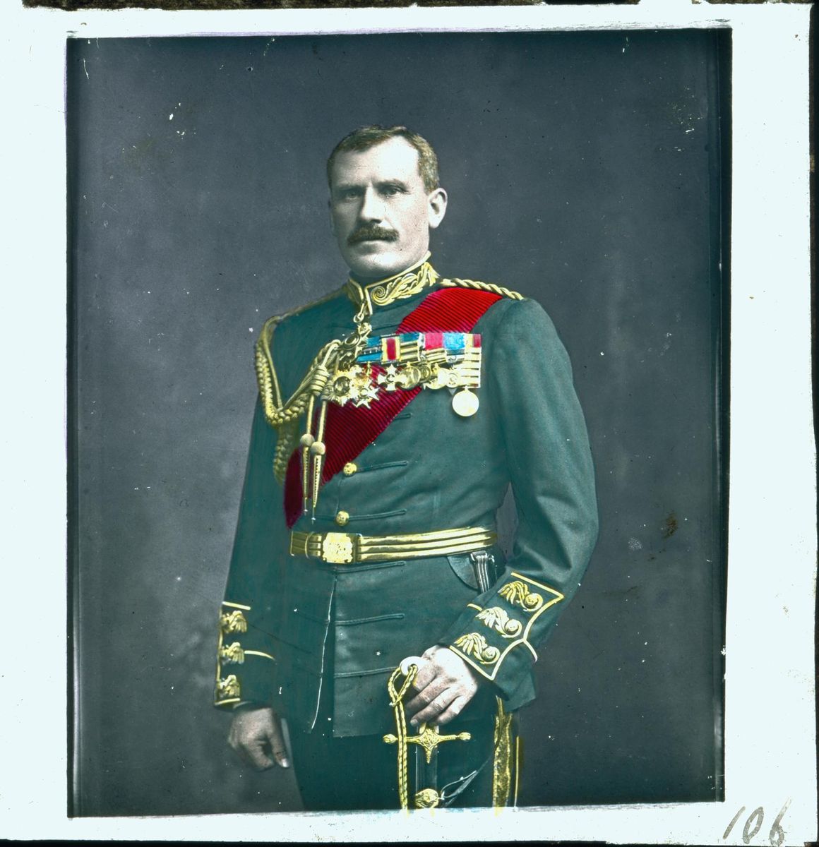 Portrait Of Gentleman In Military Dress, Sword In Hand - Agsa Collection