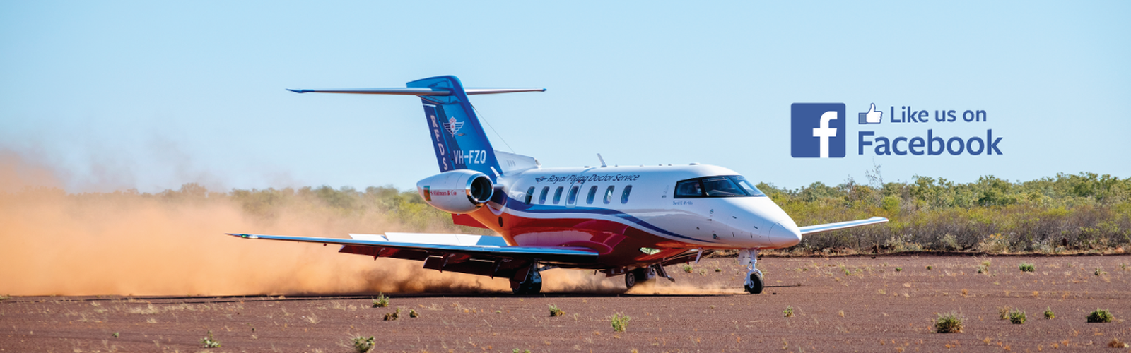 RFDS aircraft Follow us on Facebook
