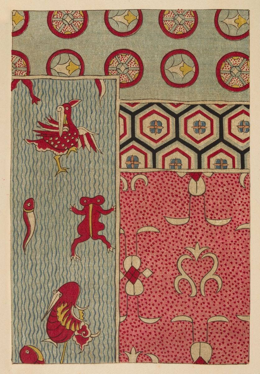 Indian Trade Textile Designs (a-b) - AGSA Collection