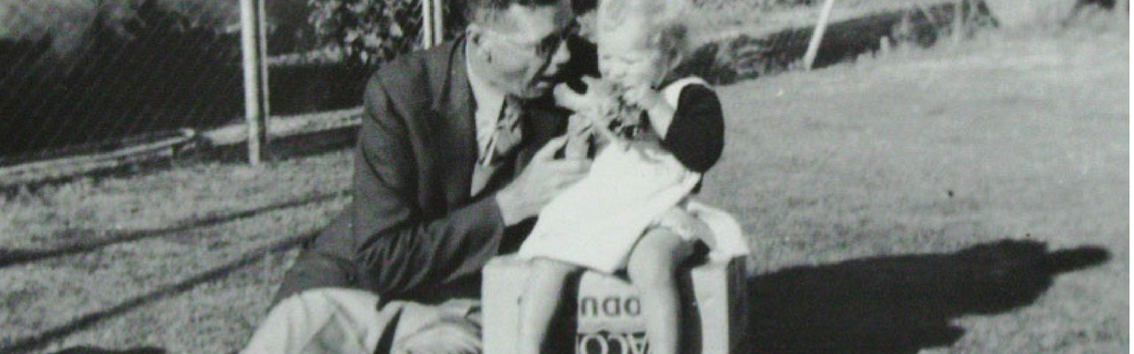 alf traeger and young dughter approx 1940s
