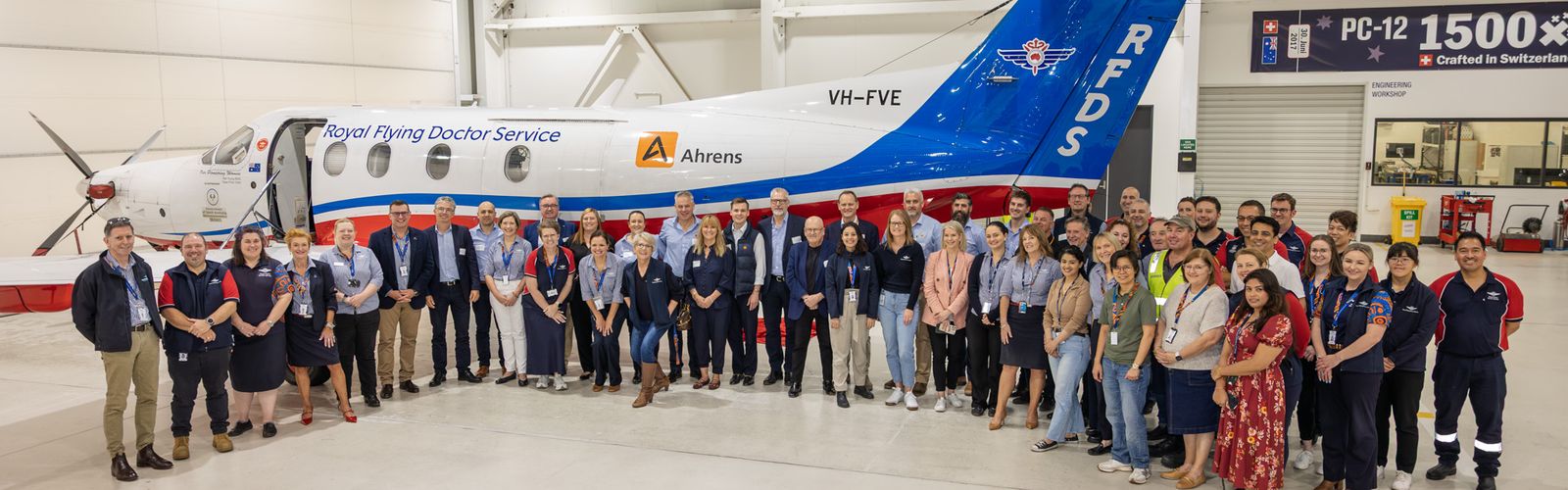 Ahrens and RFDS celebrate the new partnership