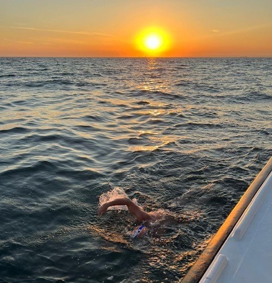 Brendan swam the English Channel in 2022 and then again in 2023.