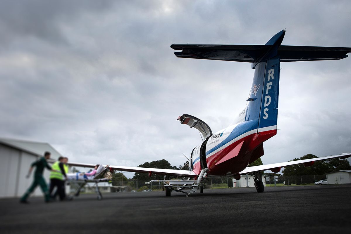 RFDS patient transfer at Mount Gambier
