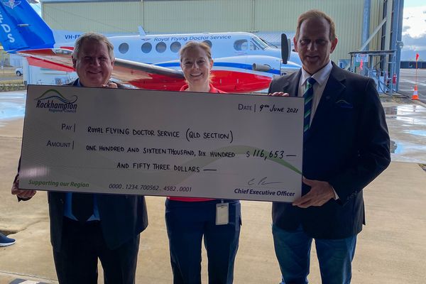 Rockhampton Airport donates to the Flying Doctor