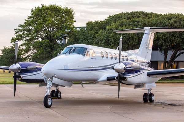 King Air B360 on the tarmac