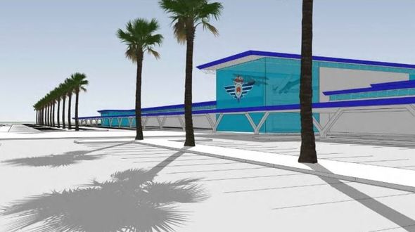 Artist impressions of the planned expansion of the Royal Flying Doctor Service's base in Townsville.