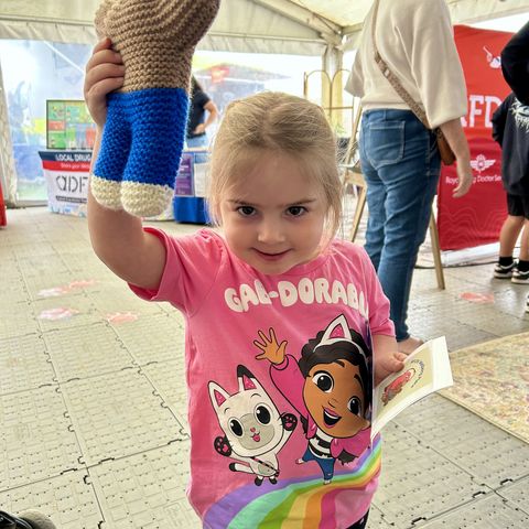 Teddy Bear Clinic participant