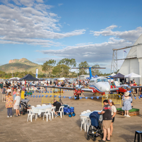Wide shot of event 