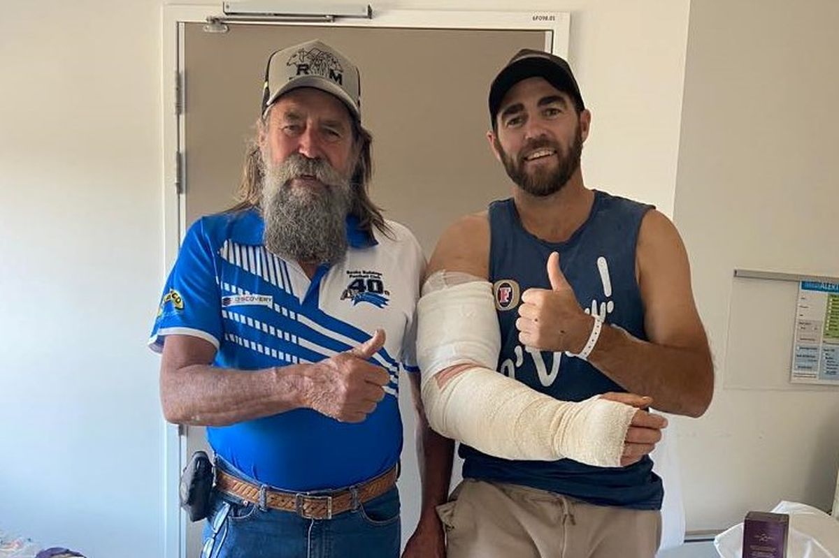 RFDS patient Richy Hobbs recovering in hospital