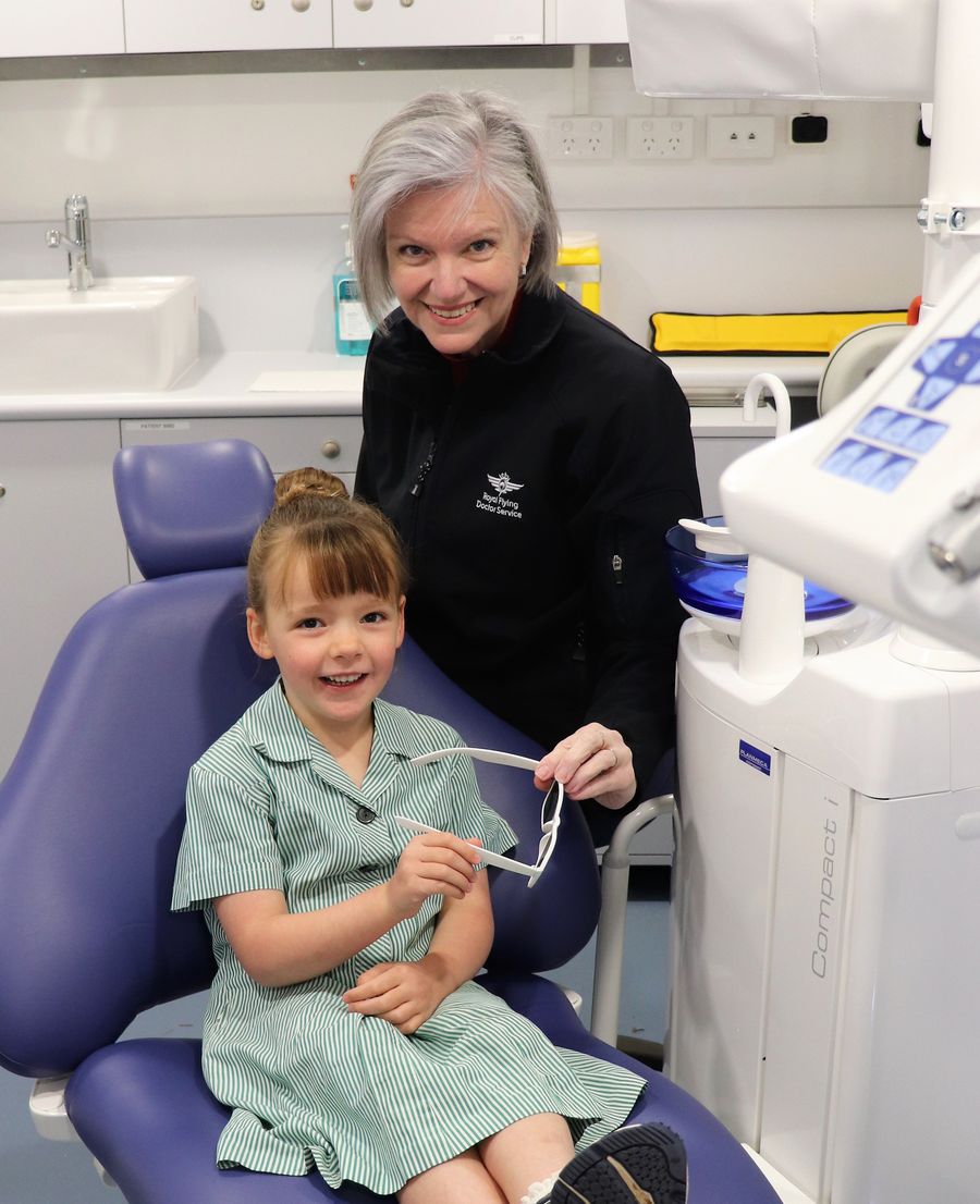 Child with RFDS Tas dental team
