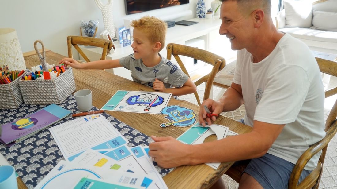 Family taking part in Water Night