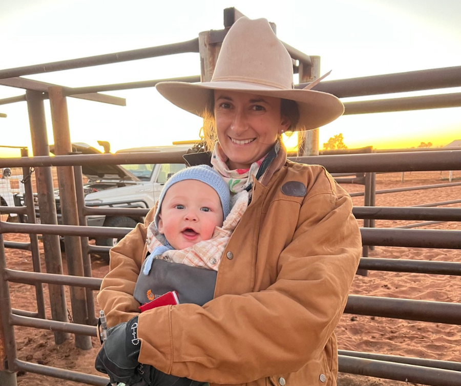 Andrea and baby Michael