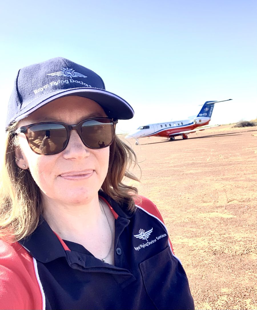 Dr Mardi RFDS Plane