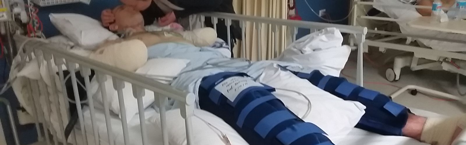 Sean and his wife Claire nearly ten years after Sean's shark attack