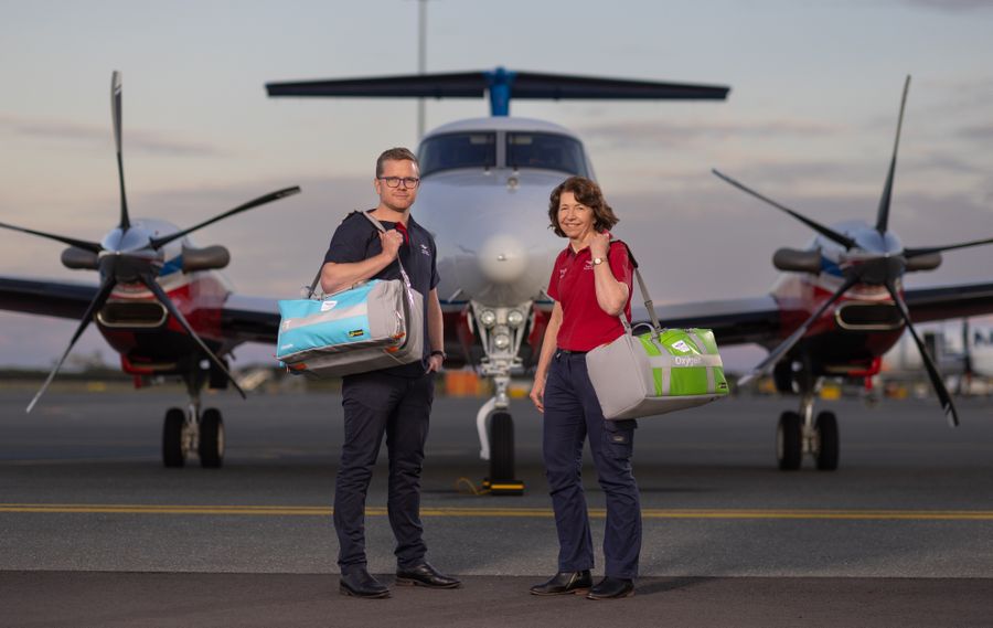 RFDS staff helping patient 